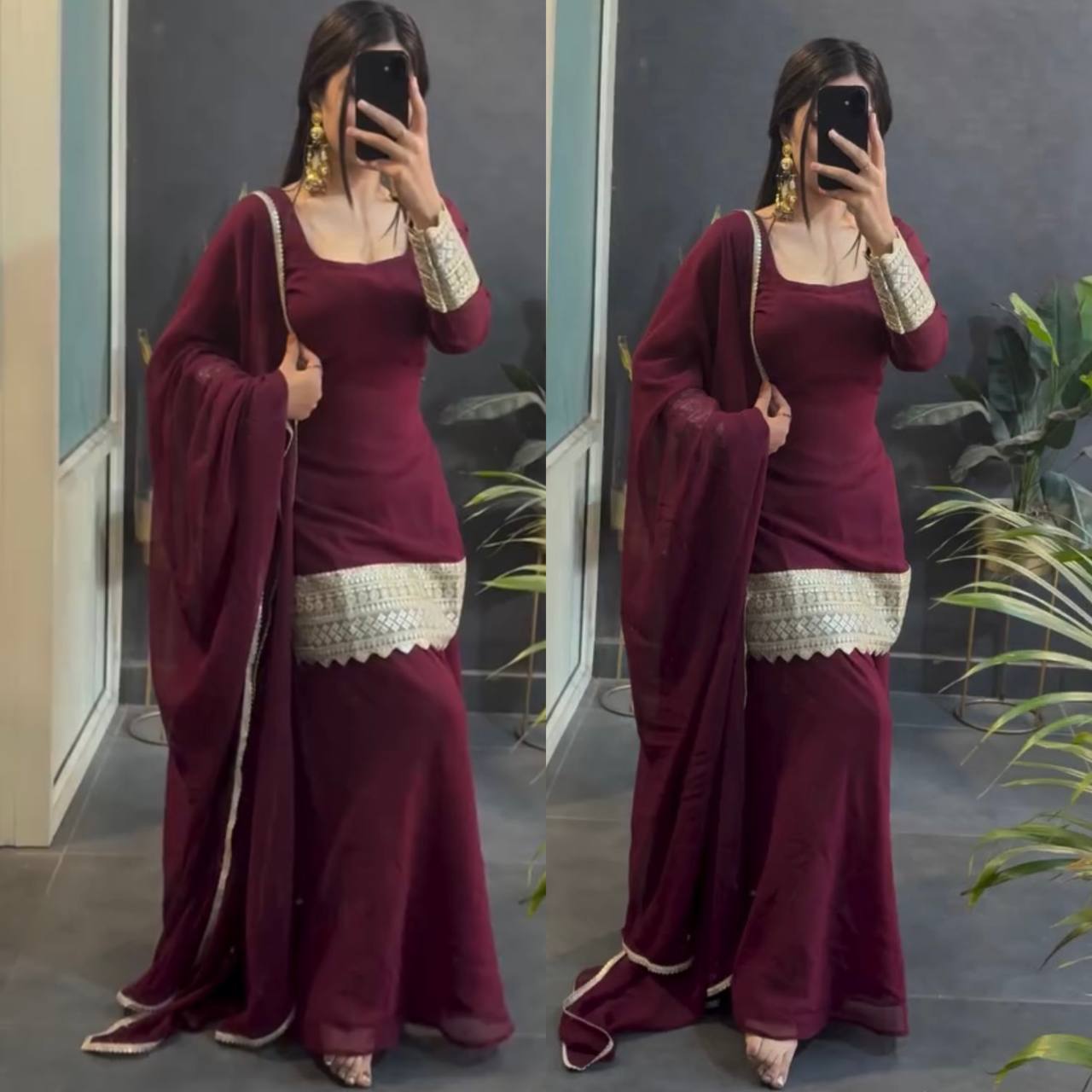 Opulent Burgundy Jewel-Tone Suit